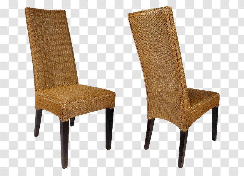 Lloyd Loom Wing Chair Furniture Eetkamerstoel - Wicker Transparent PNG