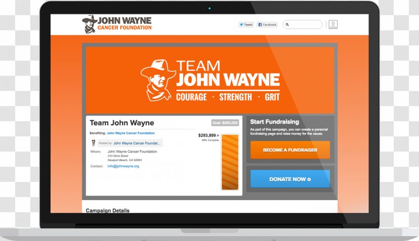 Online Advertising Display Organization Web Page - John Wayne Transparent PNG