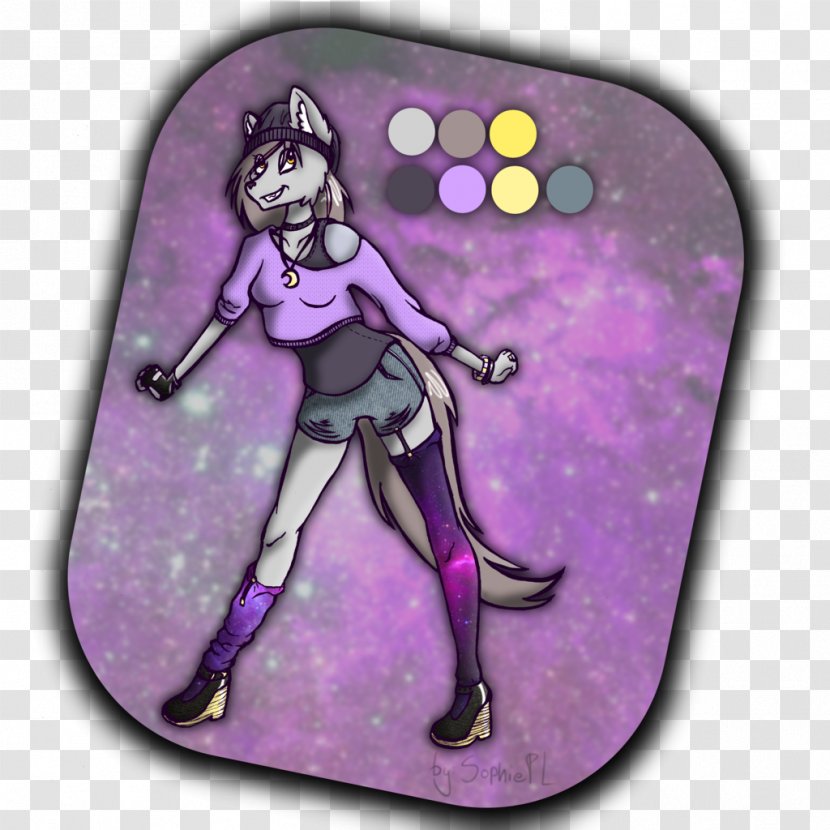 Cartoon Legendary Creature - Violet Transparent PNG