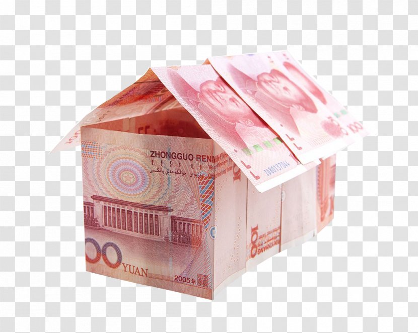 China Banknote Red Envelope Renminbi - Banknotes Composed Of Houses Transparent PNG