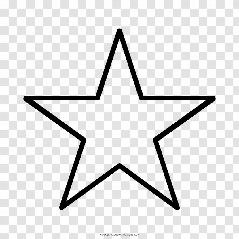 Five-pointed Star Polygons In Art And Culture Drawing Symbol - Area Transparent PNG