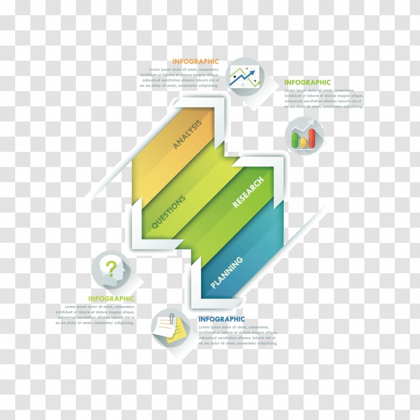 Chart - Diagram - Irregular Graphics Ppt Material Transparent PNG