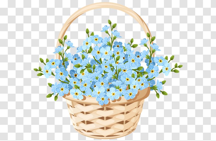 Basket Flower Clip Art - Bouquet - Bascket Transparent PNG