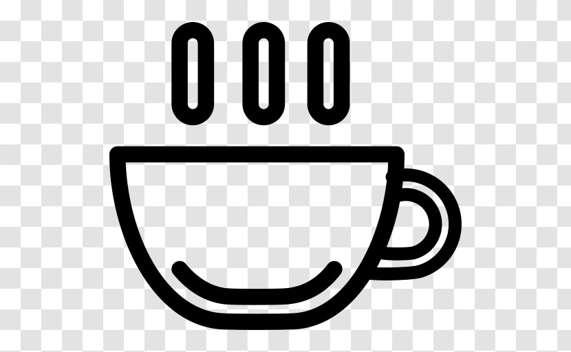 Coffee Cup Cafe Tea Breakfast - Smile - Outline Transparent PNG