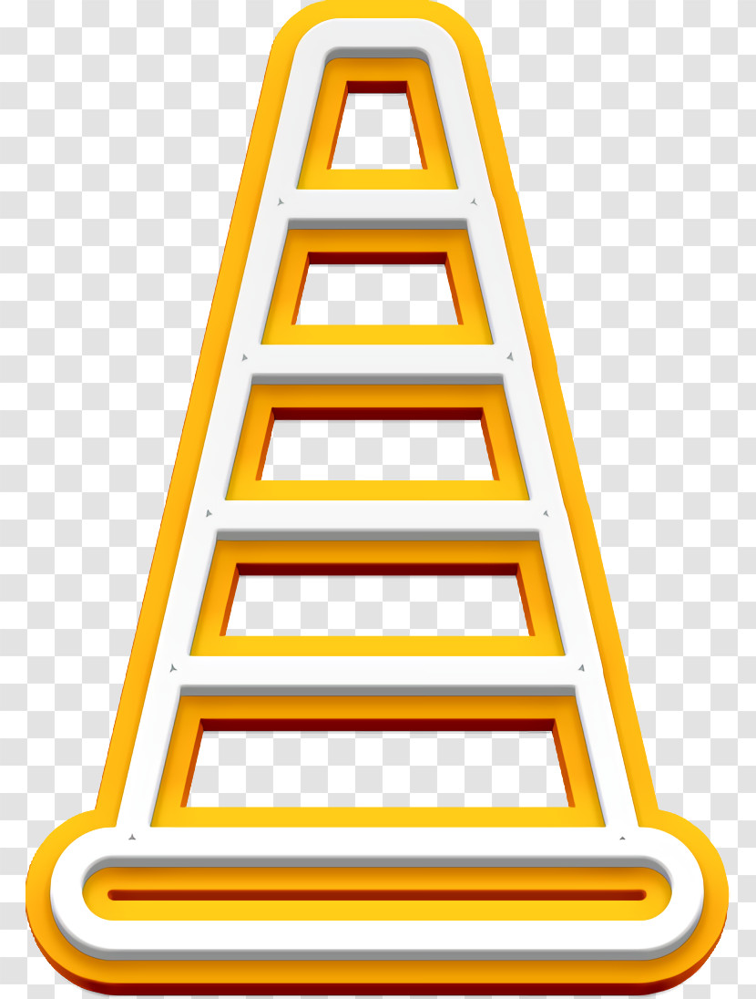 Constructions Icon Cone Icon Transparent PNG