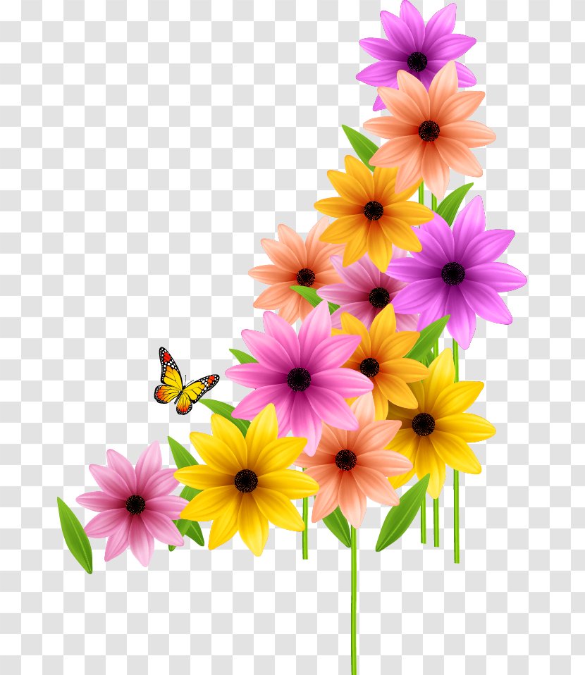 Flower Spring Clip Art - Arranging - Wedding Color Flowers Transparent PNG