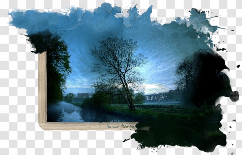 1080p Desktop Wallpaper High-definition Television Video Computers - Sky - Organic Watercolor Transparent PNG