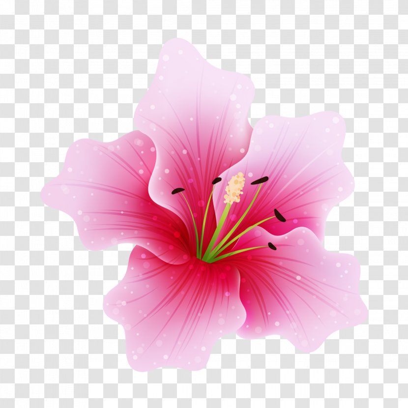 Pink Flowers Clip Art Rose - Flower Transparent PNG