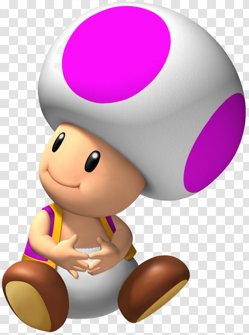 Super Mario Bros. Galaxy Toad - Purple Transparent PNG