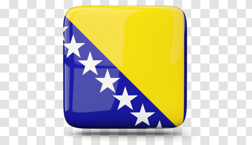 Flag Of Bosnia And Herzegovina Yugoslav Wars Stock Photography - Cobalt Blue Transparent PNG