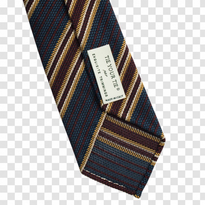 Necktie Brown - Gold Stripes Transparent PNG