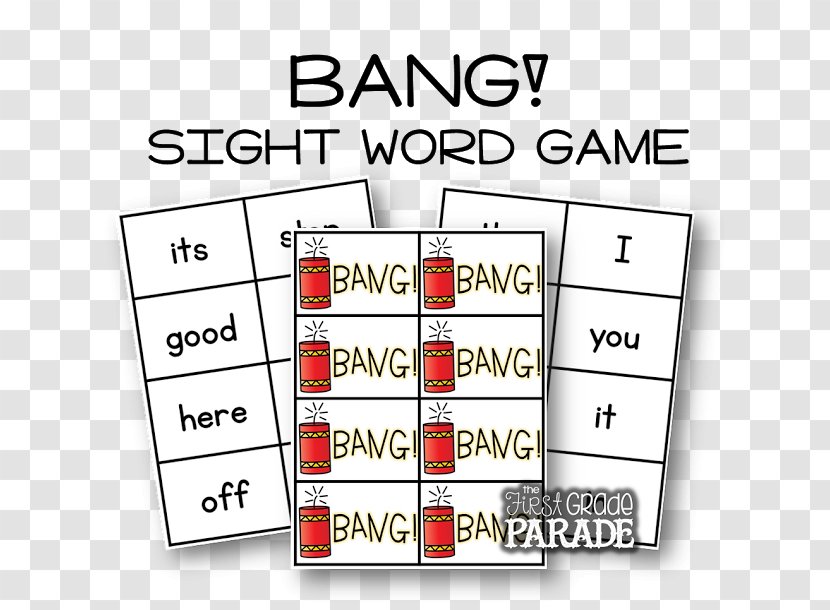 Sight Word Dolch List Game Wall - Of The Year - 1st Grade Transparent PNG