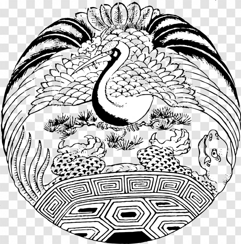 Red-crowned Crane Turtle Budaya Tionghoa Song Dynasty - Tree - Chinese Traditional Patterns Transparent PNG