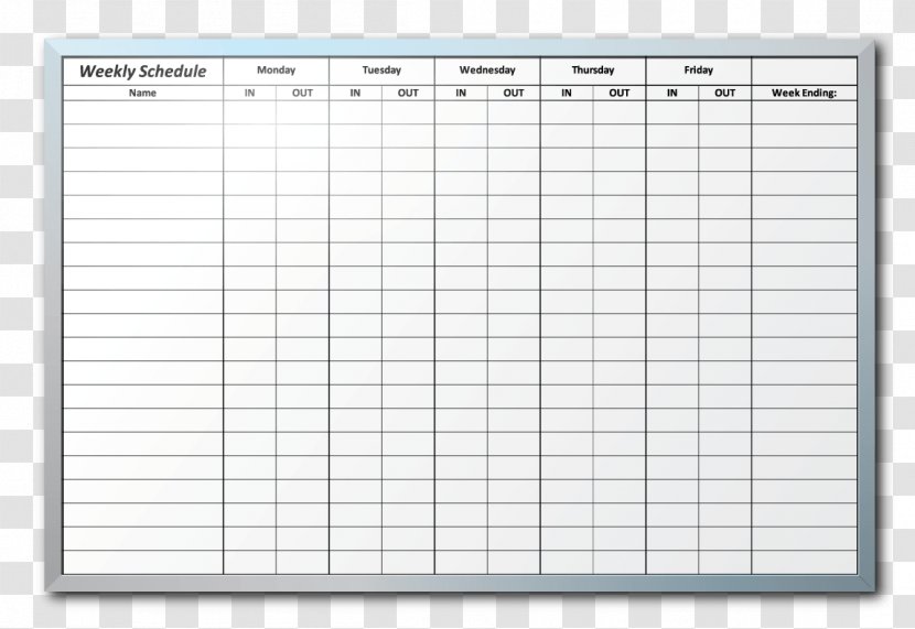 Dry-Erase Boards Warehouse Manufacturing Material - Heart - Schedule Transparent PNG