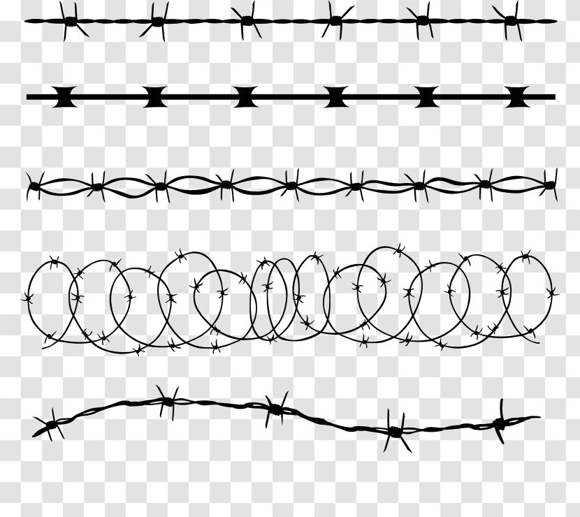 Barbed Wire Concertina Illustration - Electrical Wires Cable - 5 Vector Material Transparent PNG
