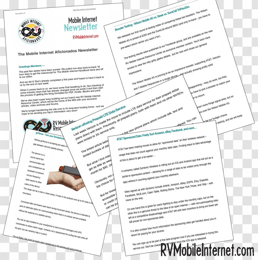 Document Newsletter Mobile Phones Internet Web - Text Messaging Transparent PNG