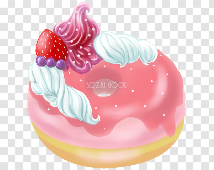 Donuts Dim Sum Cake Dessert - Cream Transparent PNG