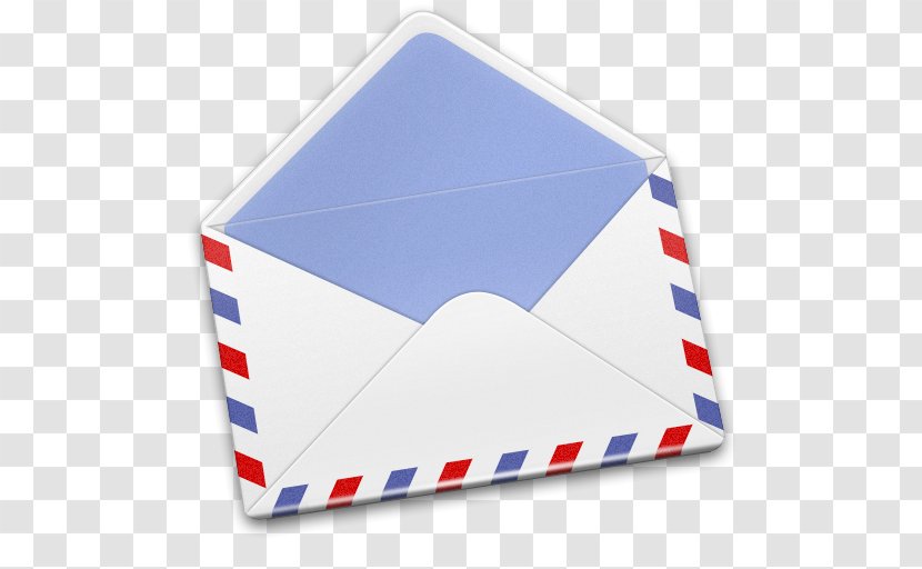 Blue Brand Material Envelope - Email - AirMail Transparent PNG