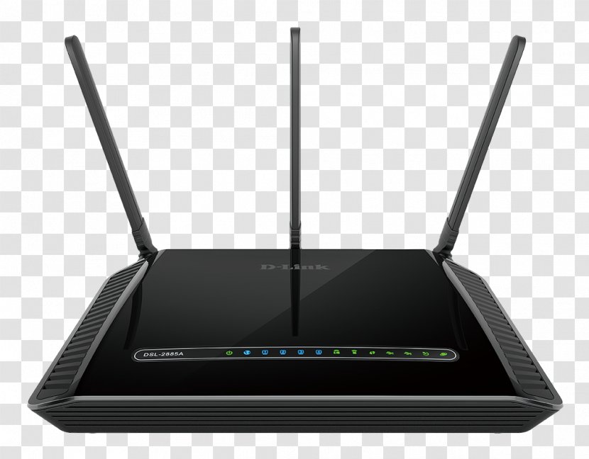 DSL Modem Digital Subscriber Line Router D-Link Gigabit Ethernet - Wireless Transparent PNG