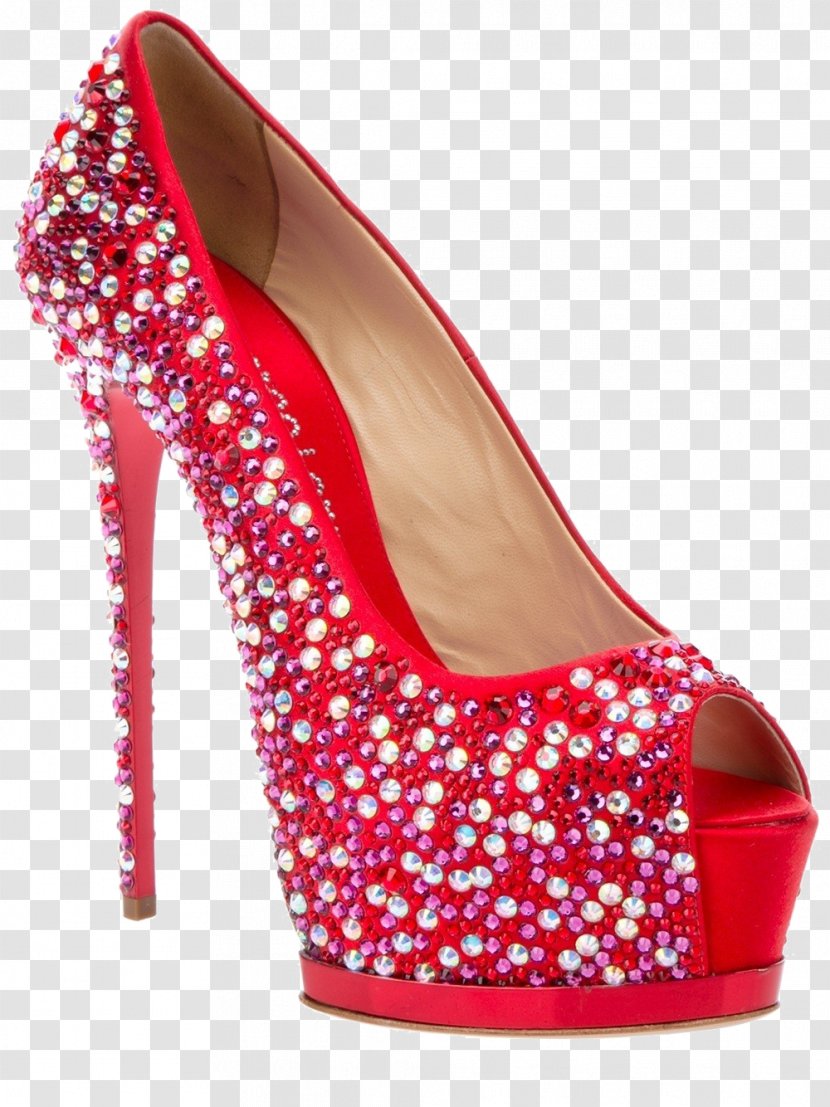 Slipper Shoe Sandal High-heeled Footwear Boot - Court - Qian Ma Can Lorenz Diamond Wedding Shoes Red Transparent PNG