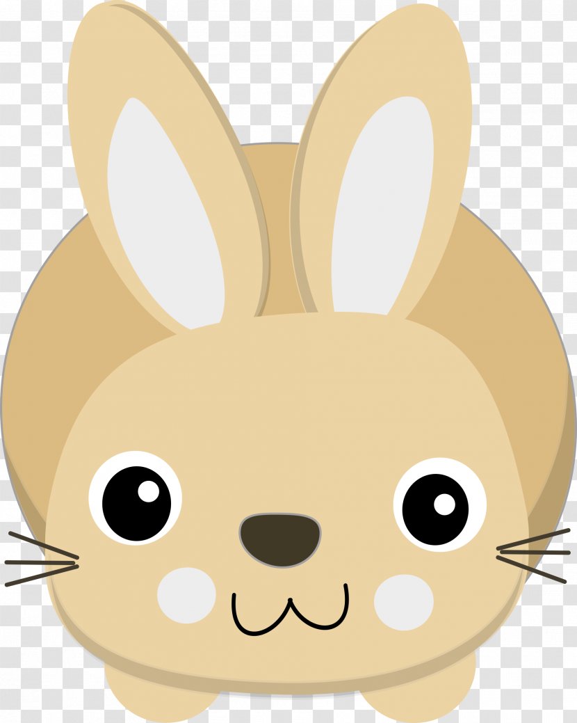 European Rabbit Cuteness Clip Art - Nose - Cartoon Bunny Transparent PNG