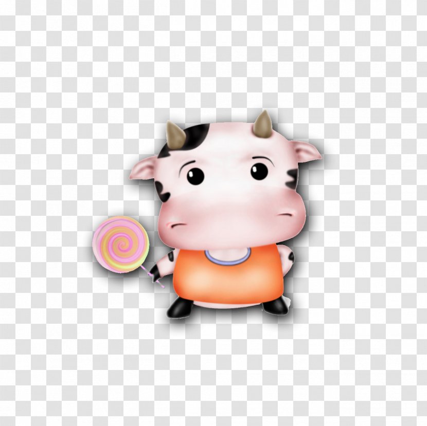 Cattle Calf Cartoon - Poster - Cow Transparent PNG