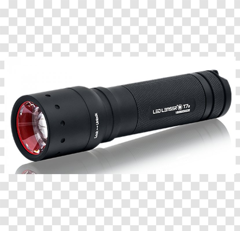 LED Lenser T7.2 Flashlight Torch Led 280 Lm Black Light-emitting Diode - Tool Transparent PNG