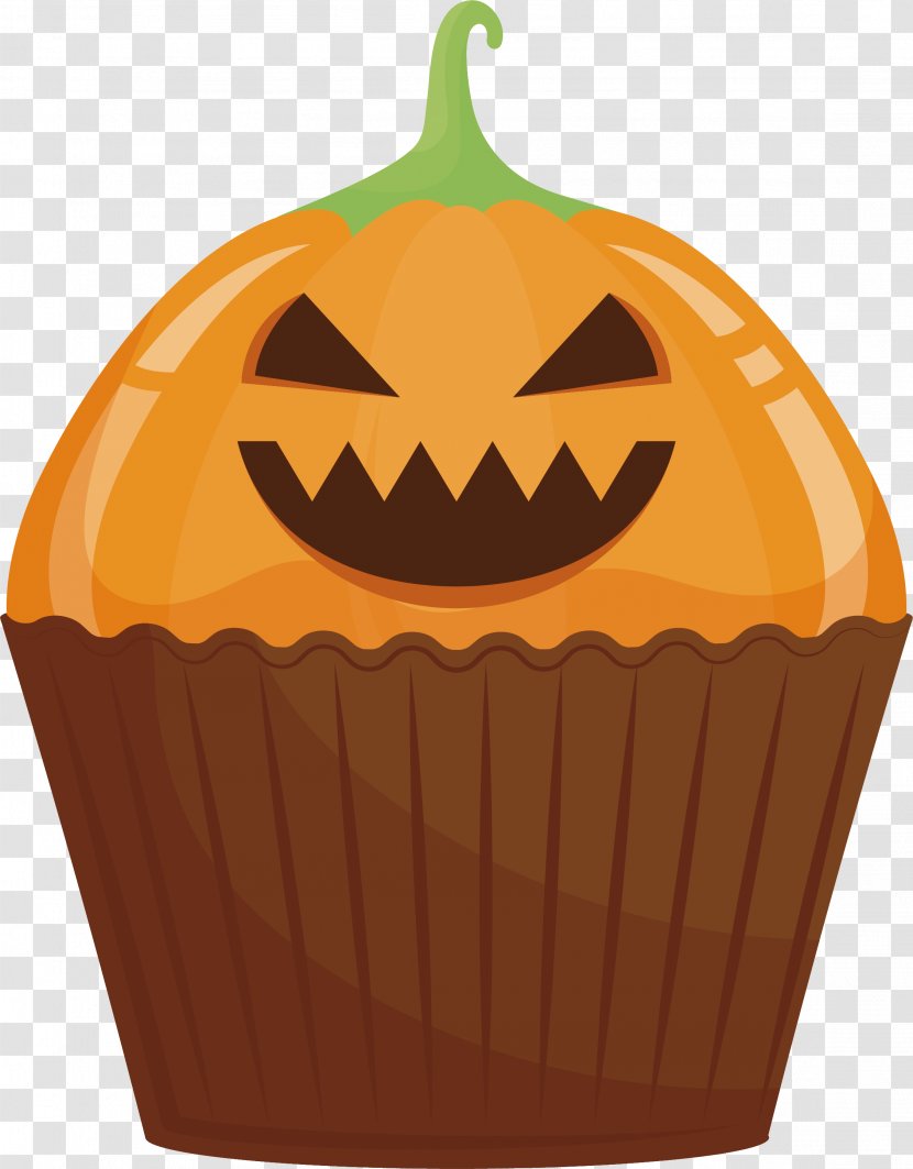 Jack-o-lantern Cupcake Calabaza Halloween Cake Cucurbita Maxima - Jackolantern - Pumpkin Face Mug Transparent PNG