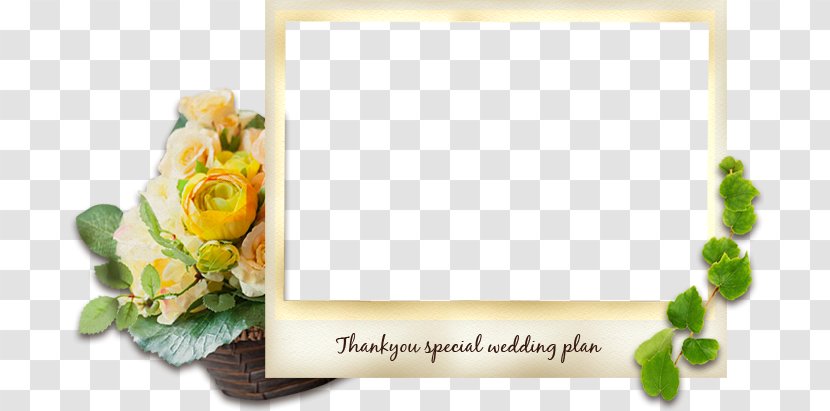 Floral Design Picture Frames Font - Frame - Thank You Wedding Transparent PNG