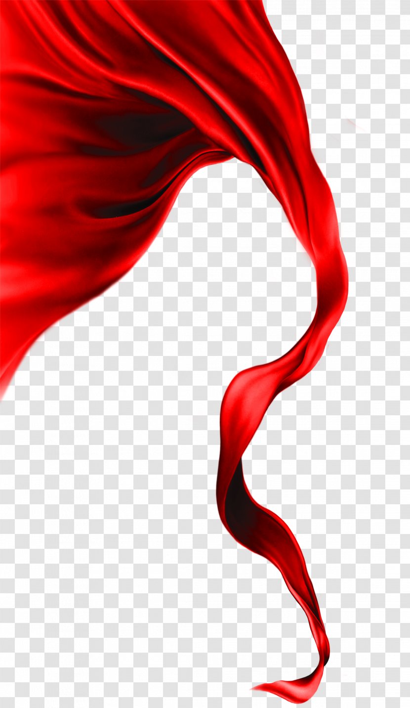 SILK Red - Valentine S Day - Flying Silk Transparent PNG