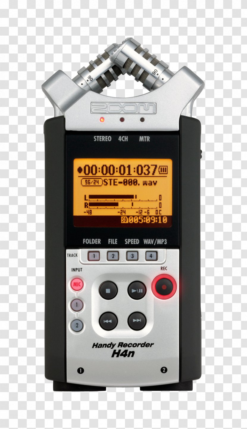 Microphone Digital Audio Zoom H4n Handy Recorder Corporation - Spinner Transparent PNG