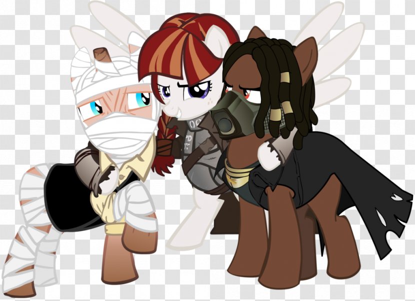 Fallout: New Vegas Fallout 4 Fiction Equestria Art - Silhouette - Courier Six Pony Transparent PNG