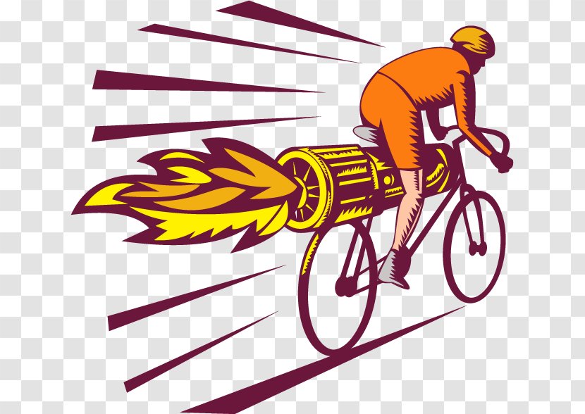Cycling Bicycle Clip Art - Accessory - Bike Racing Jet Engine Transparent PNG