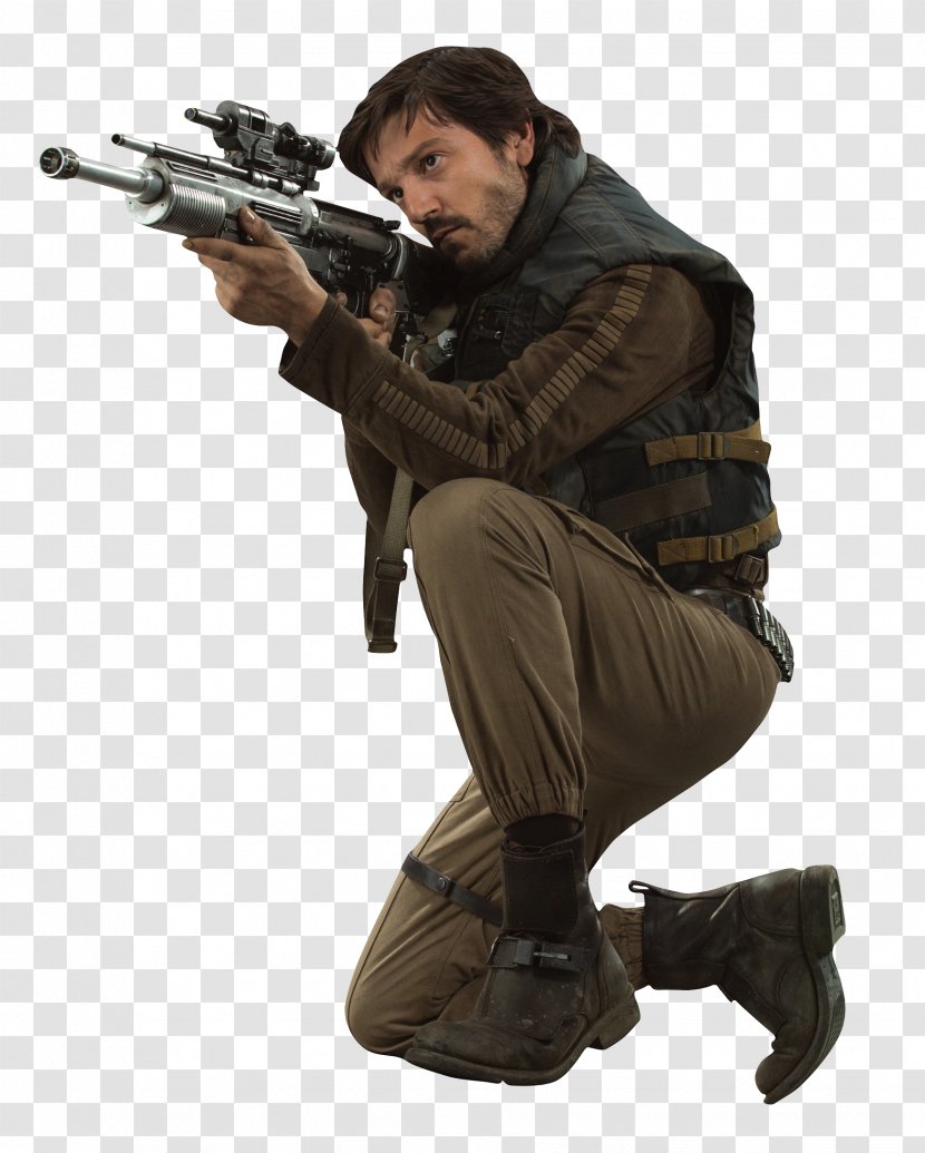 Diego Luna Cassian Andor Rogue One Jyn Erso Galactic Civil War - Gun - Maintain One's Original Pure Character Transparent PNG