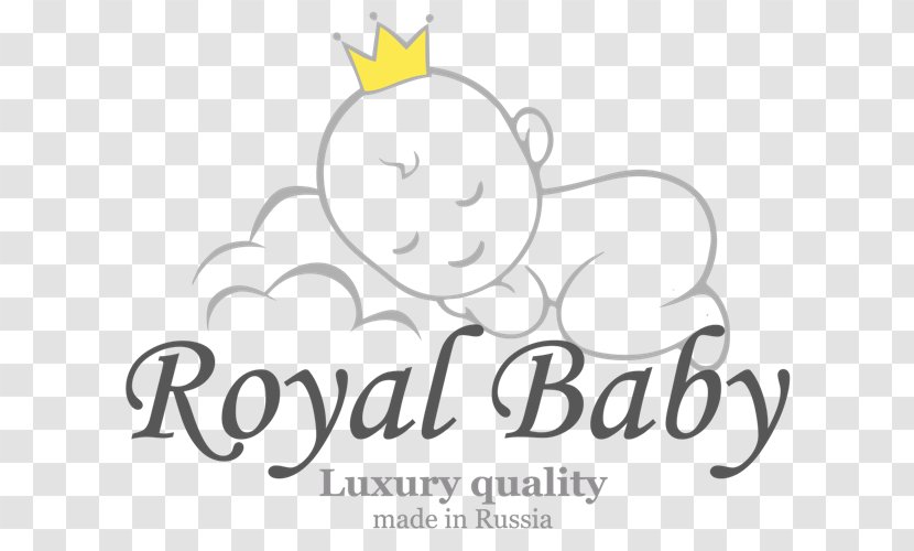 Line Art Cartoon Logo Clip - Watercolor - Royal Baby Transparent PNG