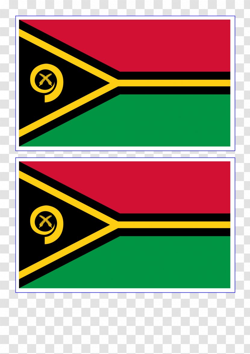 Flag Of Vanuatu New Hebrides - National Transparent PNG