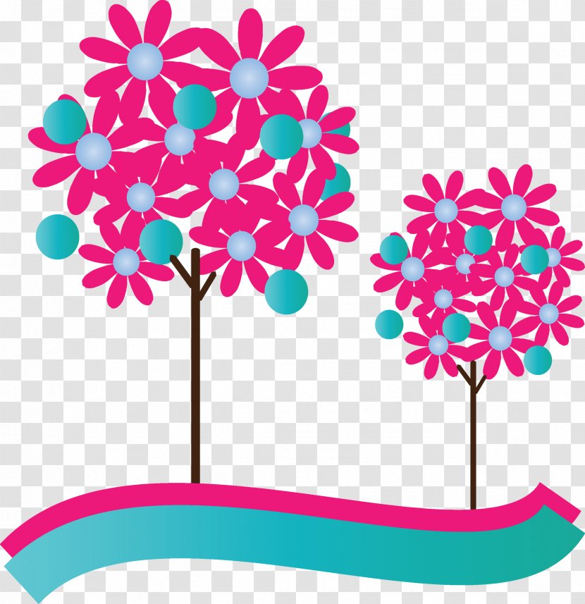 Animation Drawing Floral Design Clip Art - Leaf - Cartoon Trees Transparent PNG