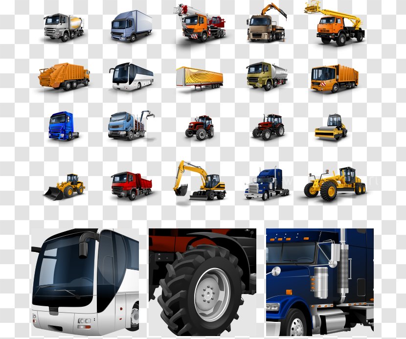 Tractor Truck Trailer - Motor Vehicle - Trucks And Buses Transparent PNG