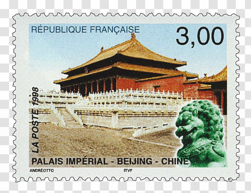 Forbidden City Chinese Architecture Postage Stamps Historic Site History - Mail - Rial Transparent PNG