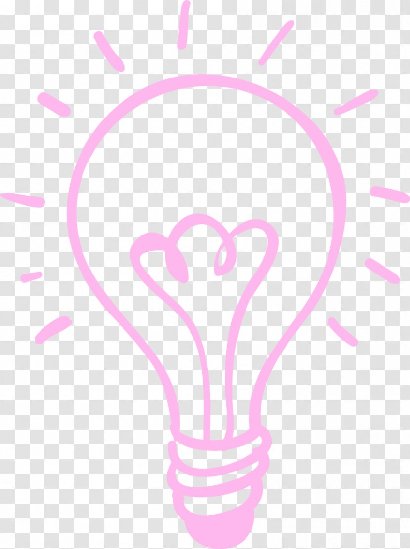 Lamp Clip Art - Heart - Pink Bulb Decoration Pattern Transparent PNG