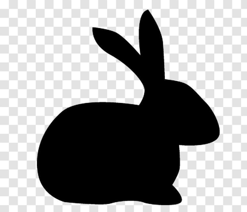 Domestic Rabbit Hare Silhouette Clip Art Transparent PNG