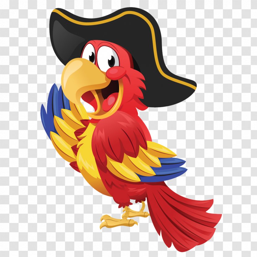 Pirate Parrot Bird Image - Animation Transparent PNG