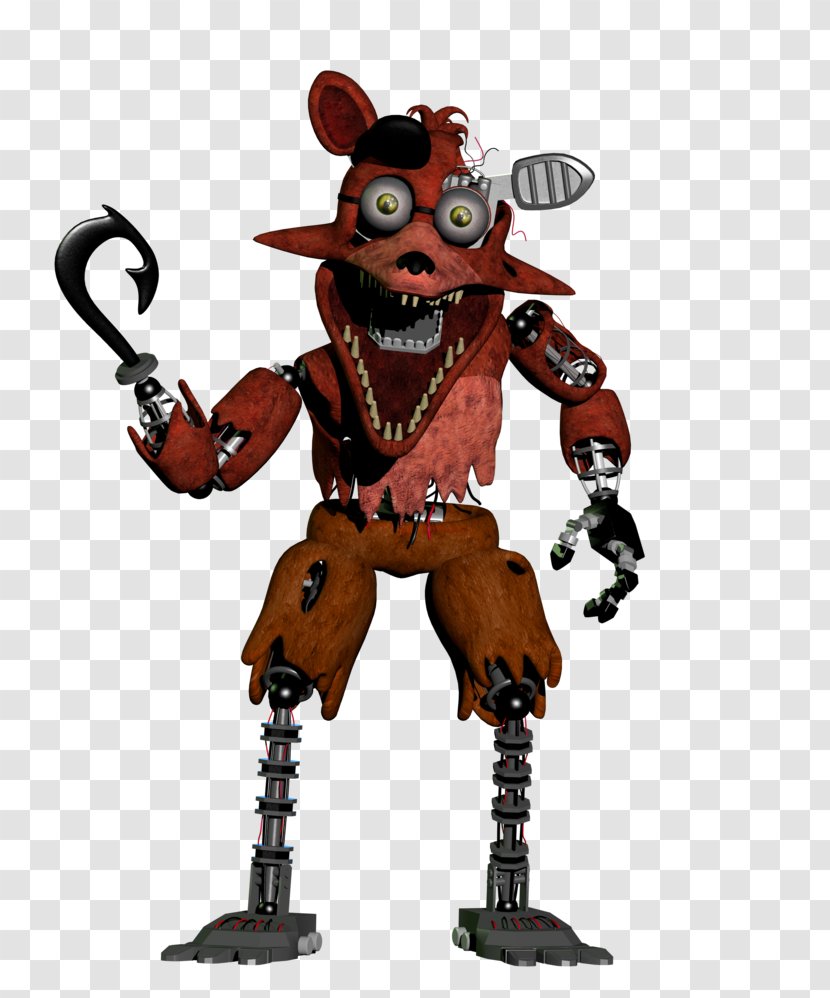 Five Nights At Freddy's 2 Art Jump Scare Drawing - Nightmare Foxy Transparent PNG
