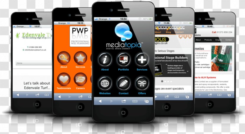 Website Development Responsive Web Design Mobile Phones Transparent PNG