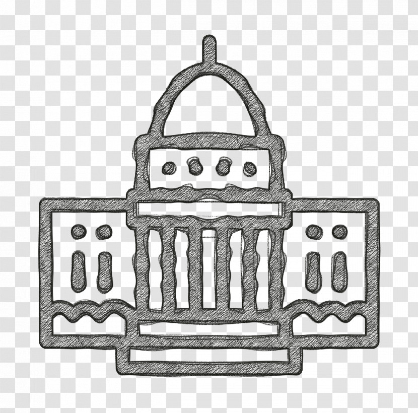 Landmarks And Monuments Icon White House Icon America Icon Transparent PNG