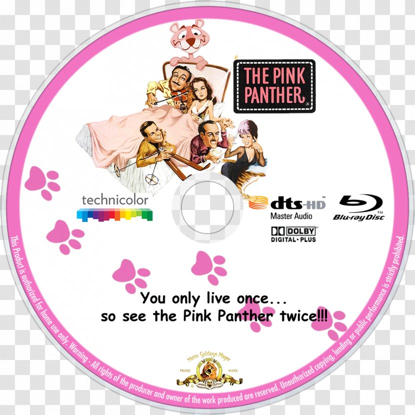 Poster The Pink Panther Comedy 1960s Font - Television - T-shirt Transparent PNG