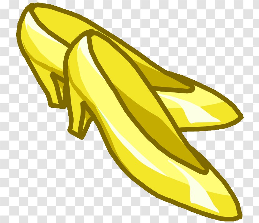 Club Penguin High-heeled Footwear Yellow Shoe - Court - Amber Transparent PNG