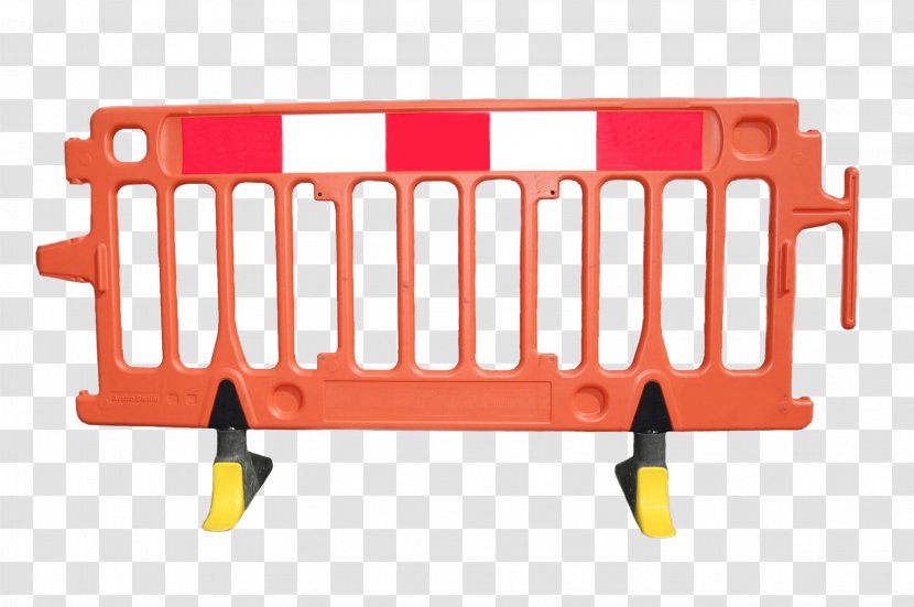 Crowd Control Barrier Plastic Safety Traffic - Material Transparent PNG