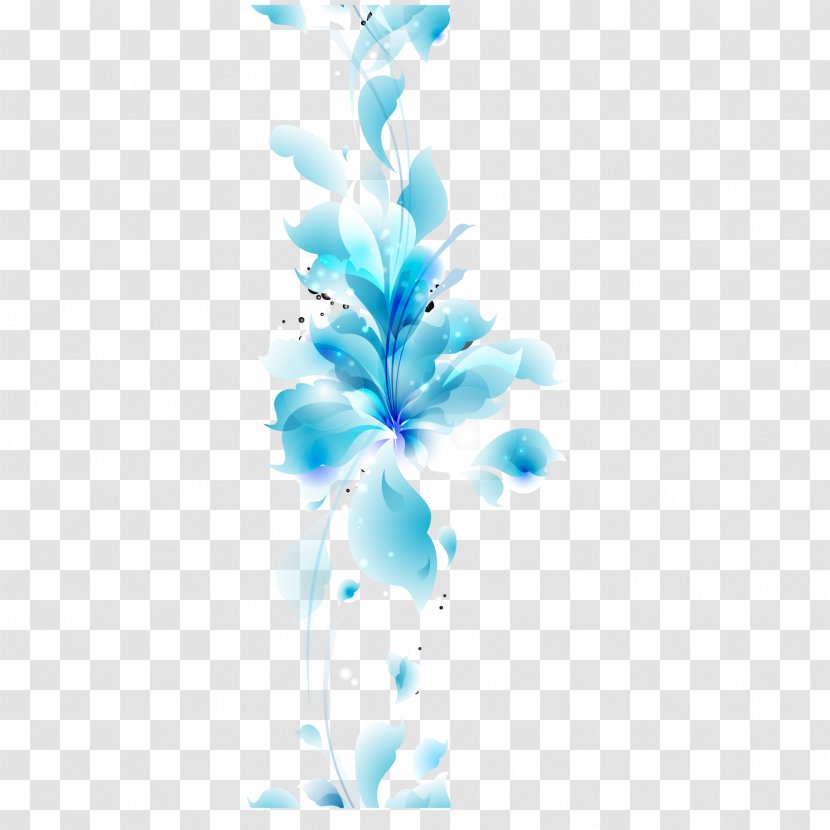 Blue Flower Bouquet - Computer Graphics Transparent PNG