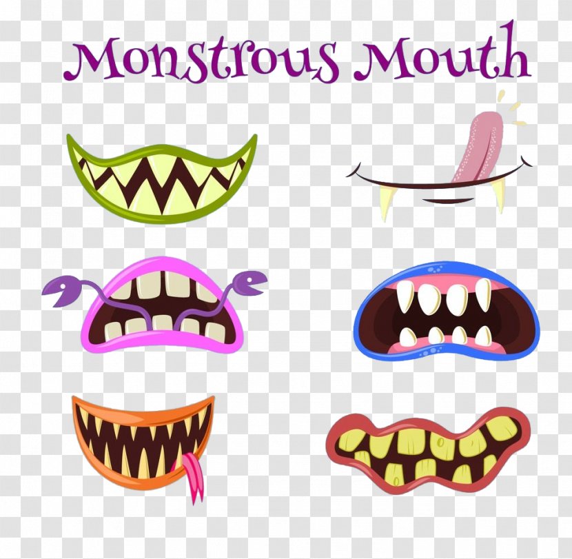 Mouth Monster Clip Art - Free Content - Cartoon Cute Transparent PNG